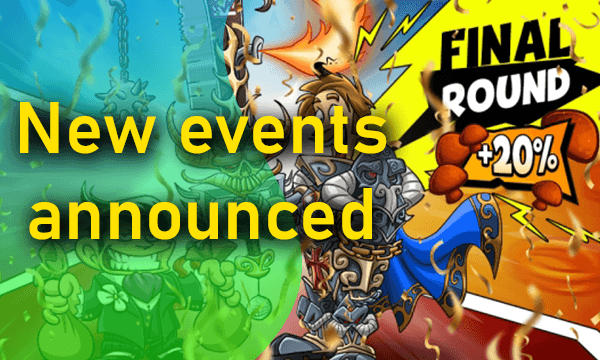 New events announced