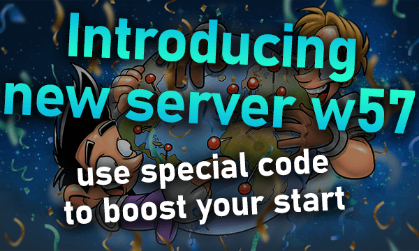 Introducing new server w57 - events weekend and special code