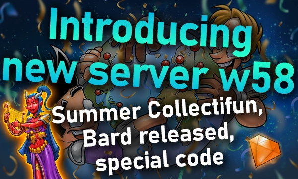 Introducing new server w58 - events weekend and special code