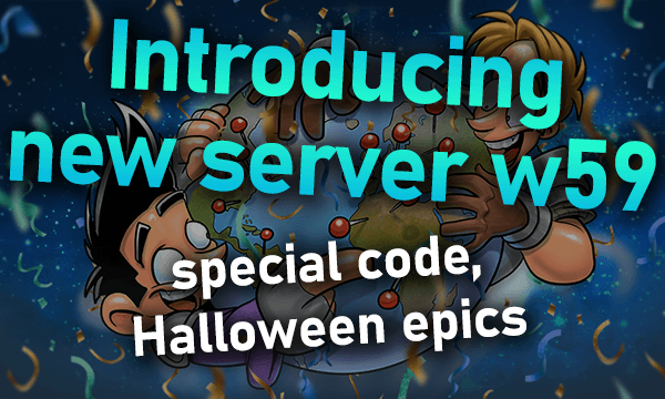 Introducing new server w59 - events weekend and special code